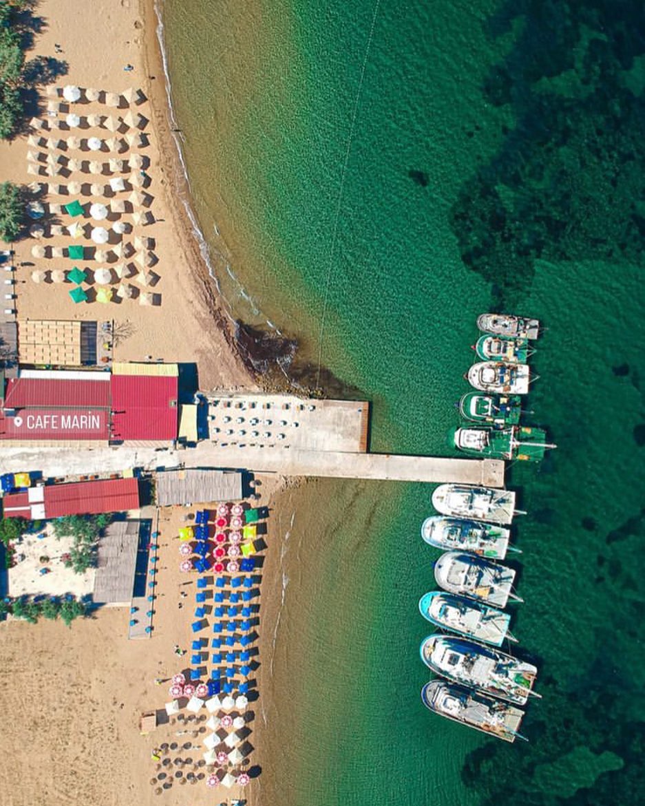 Odunluk İskelesi kuşbakışı
